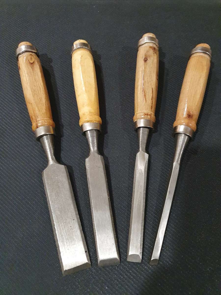 Chisels - 4 Wooden Handle Chisels