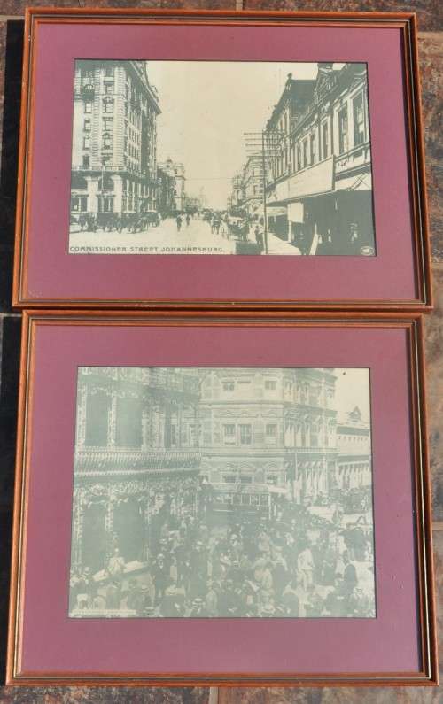 2 very nice South African vintage prints old Johannesburg motifs - your bid for both