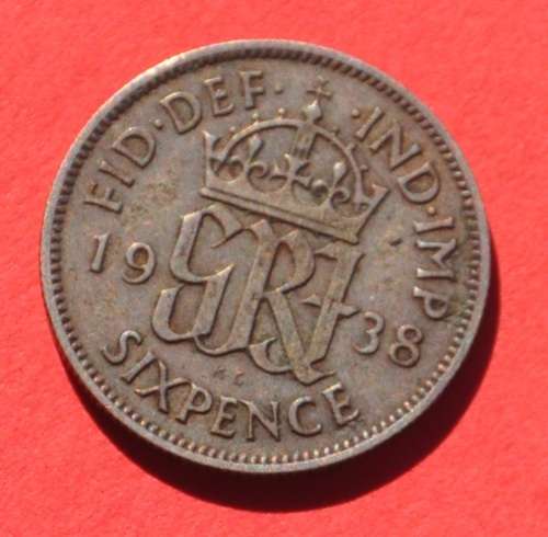 SIXPENCE 1938 Tickey 6d - CONDITION!!! - TOP INVESTMENT!!!