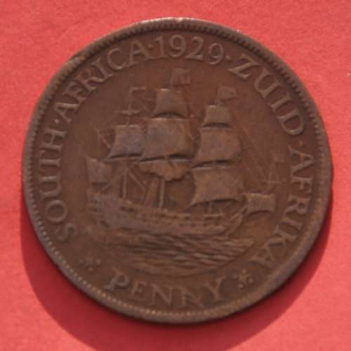 1 Penny 1929 Union of South Africa  - SUPERB NUMISMATIC COLLECTIBLE