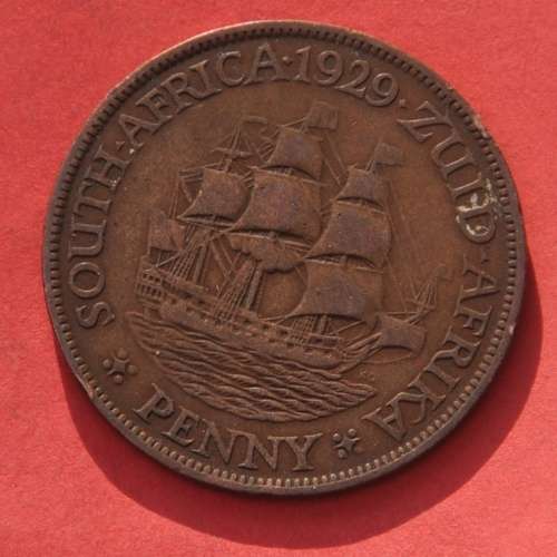 1 Penny 1929 Union of South Africa  - SUPERB NUMISMATIC COLLECTIBLE