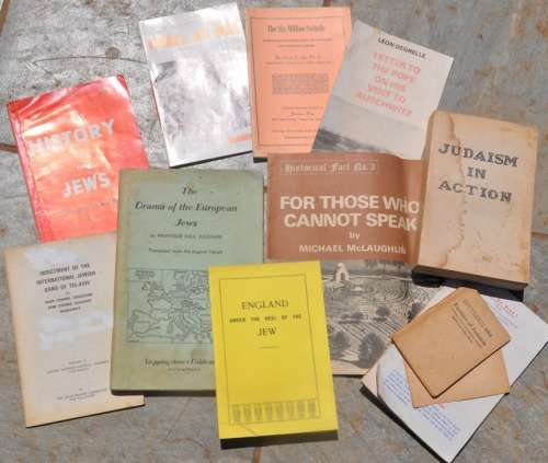 R1 Auction - No reserve NON-CONFORMIST LOT on FREEMASONRY ZIONIM JEWRY  et al your bid for all