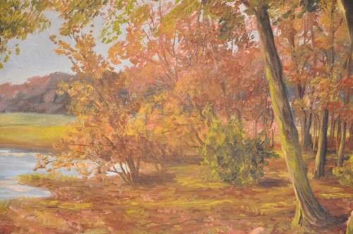 FOREST (Alps region) - Austrian Oils on Canvas originally framed in Johannesburg - PICK UP POSSIBLE