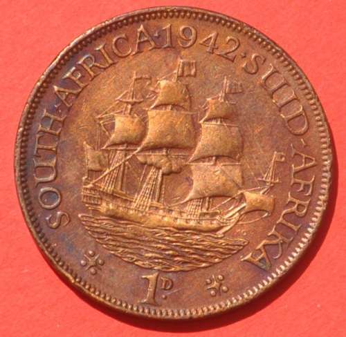 1 Penny 1942 Union of South Africa  - SUPERB NUMISMATIC COLLECTIBLE