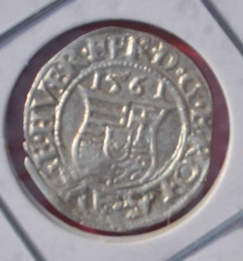 AUSTRIA-HUNGARY Denar 1561 CONDITION!!! very rare numismatic silver collectible WHAT A PIECE!!!!