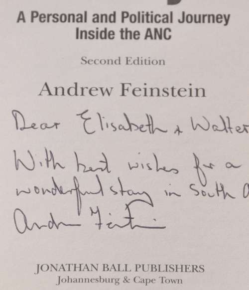 AFTER THE PARTY (Inside the ANC) - dedicated & signed by the author