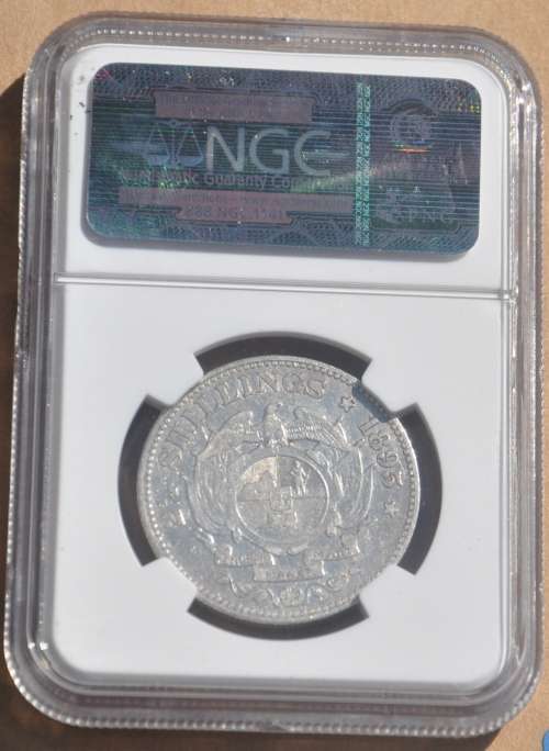 2.5 Shillings 1895 Half Crown Z.A.R  NGC VF DETAILS - TOP INVESTMENT - SUPERB NUMISMATIC COLLECTIBLE