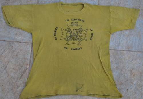 Original RHODESIAN ARMY COMMEMORATIVE T-SHIRT The Rhodesia Regiment - rare military Rhodesiana