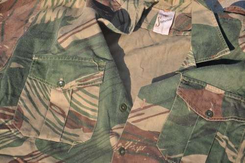 Original RHODESIAN ARMY CAMOUFLAGE SHIRT LONG SLEEVES - rare military Rhodesiana in top condition