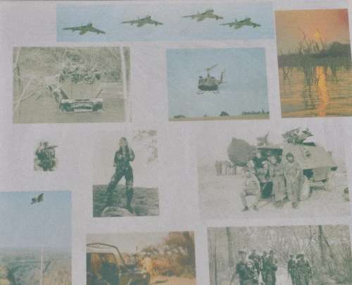 RHODESIAN ARMY COMMEMORATIVE FRAME WITH FACSIMILE PHOTOS - rare military Rhodesiana PICK UP POSSIBLE