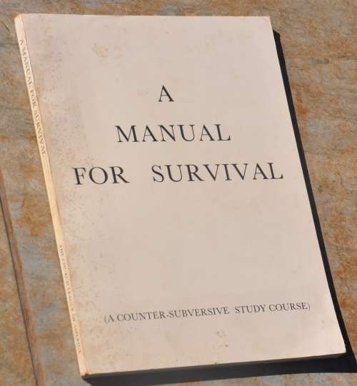 Crazy R1 No Reserve Auction    A MANUAL FOR SURVIVAL - A COUNTER-SUBVERSIVE STUDY COURSE