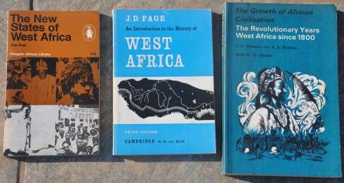 3 books on WEST AFRICA - your bid for all, postage only once