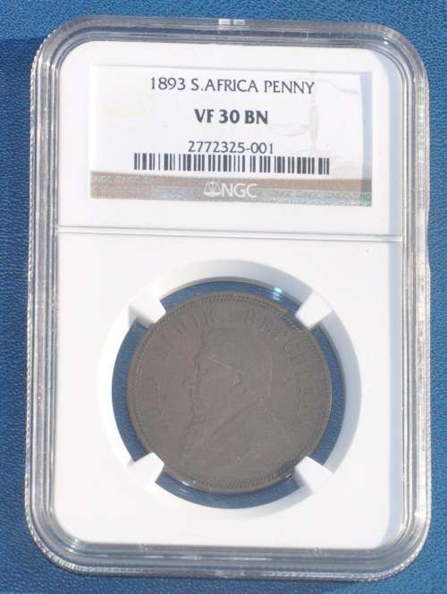 1P Penny 1893 Z.A.R ZUID-AFRIKAANSCHE REPUBLIEK VF 30 TOP INVESTMENT - SUPERB NUMISMATIC COLLECTIBLE