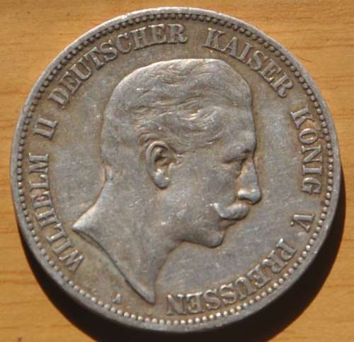DEUTSCHES REICH 5 MARK 1903 A  (Germany) Prussia IMPERIAL EMPIRE Rare 90% Ag Silver Coin OPPORTUNITY