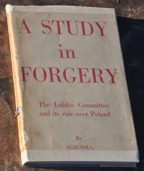 R1 No Reserve Auction! - A STUDY IN FORGERY (Lublin Committee) - rare militaria collectible