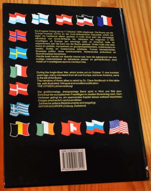 Buitelanders aan Boere se kant tydens die Tweede Vryheidsoorlog 1899-1902 NEW COPY - ALMOST SOLD OUT