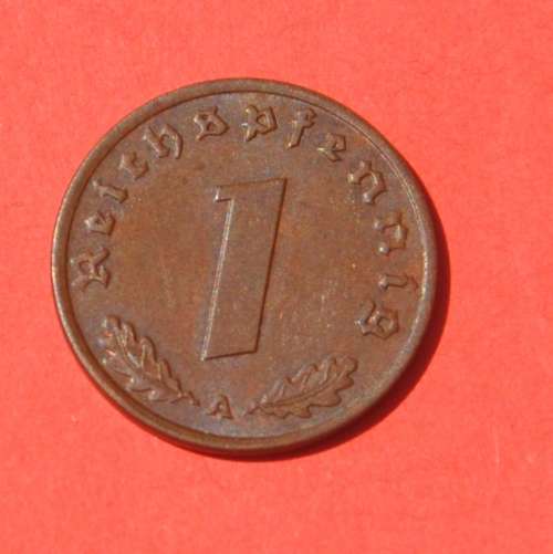 DEUTSCHES REICH 1 REICHSPFENNIG 1936 A - KEY DATE - top numismatic investment