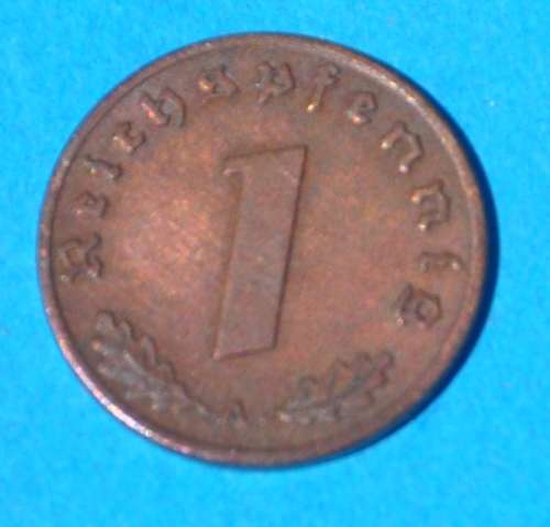 DEUTSCHES REICH - 1 REICHSPFENNIG 1936 A - UNC German 95% Copper Coin TOP THIRD REICH COLLECTIBLE
