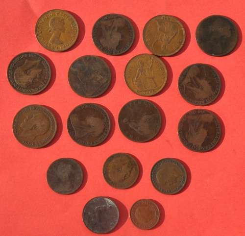 JUNK LOT OF OLD BRITISH COINS -  NUMISMATIC COLLECTIBLES AMONG THEM?