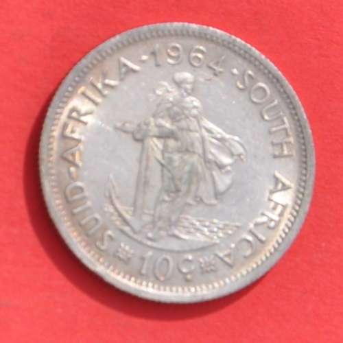 10 Cent 1964 - popular South African numismatic collectible in silver