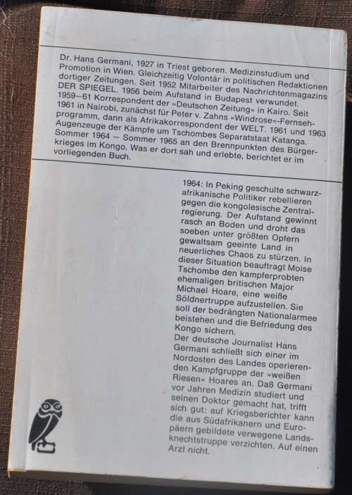 WEISSE SÖLDNER IM SCHWARZEN LAND Mike Hoare in Kongo - brilliant AFRICANA/SWA collectible