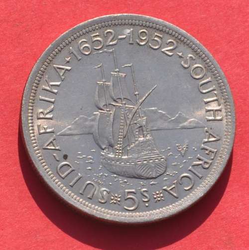 5 SHILLINGS 1952 CROWN - AU - TOP INVESTMENT - got 5 available - your bid per coin to take all