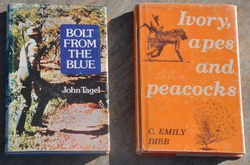 BOLT FROM THE BLUE & IVORY, APES AND PEACOCKS - 2 demanding Africana/Rhodesiana collectibles