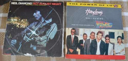 NICE JOB LOT OF 5 VINYL LPs AND A BOOK ON POPSTARS - view photos / read text