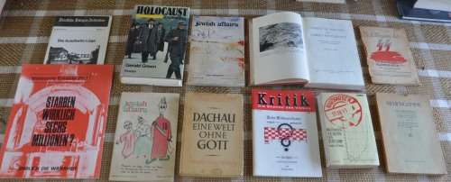 JOB LOT OF COLLECTIBLE NON-FICTION BOOKS ON HOLOCAUST & PERSECUTION OF JEWS view photo/read text