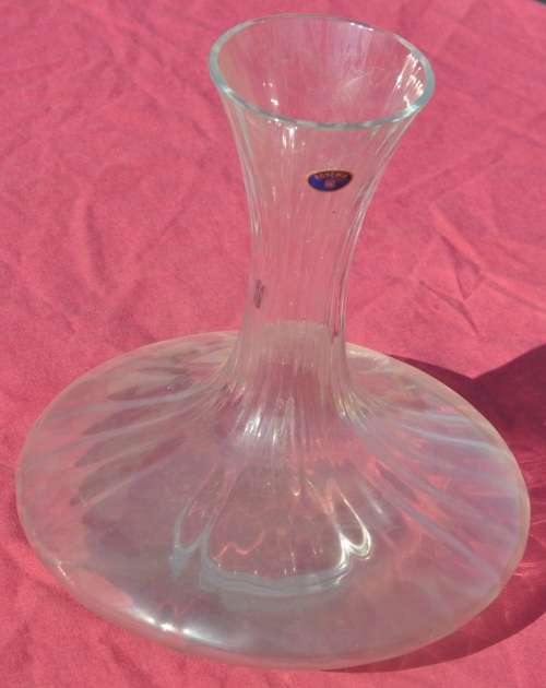 LUCRATIVE BOHEMIA HANDCUT CRYSTAL 1.5l DECANTER for RED WINE Magnum  read instructions