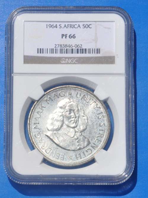 1964 50c (Crown) graded by NGC PF 66