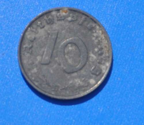 DEUTSCHES REICH 10 REICHSPFENNIG 1940 B - ORIGINAL THIRD REICH NUMISMATIC COLLECTIBLE