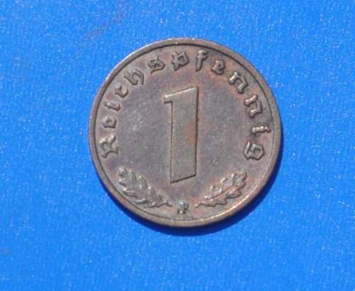 DEUTSCHES REICH - 1 REICHSPFENNIG 1937 F - Rare German Coin numismatic collectible  top preservation