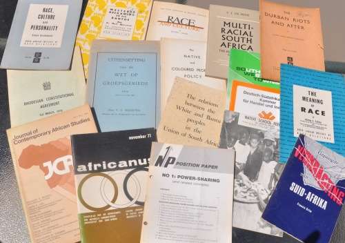 LOT OF OLD BROCHURES / PAMPHLETS on RACIAL AFFAIRS  demanding Africana collectibles - hard to get