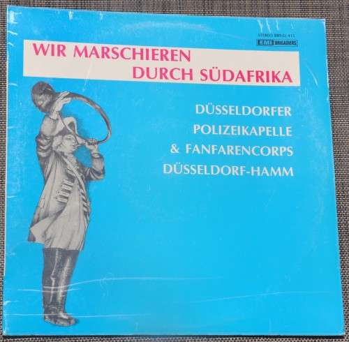 original LP RECORD German Police Orchestra marching through South Africa - with all signatures