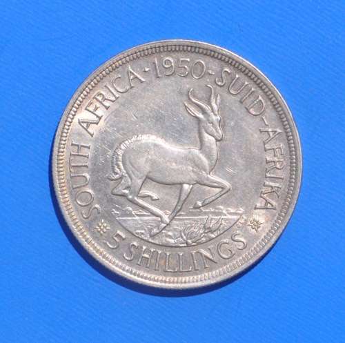 1950 5S (Crown) 5 Shillings  KEY DATE  **EF+**  numismatic opportunity & lucrative silver investment