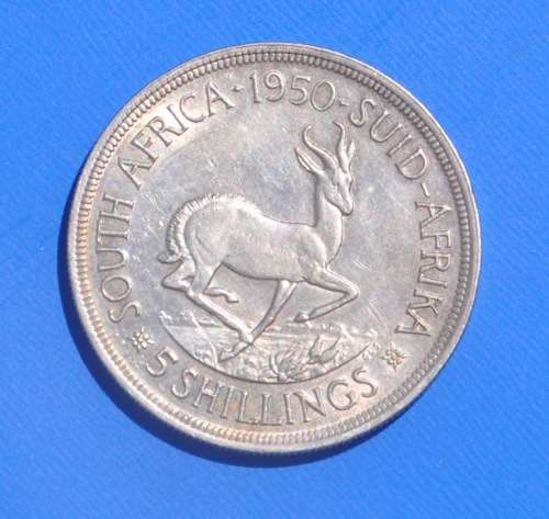 1950 5S (Crown) 5 Shillings  KEY DATE  **EF+**  numismatic opportunity & lucrative silver investment
