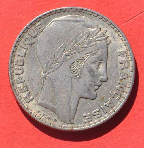 FRANCE 20 Silver Francs 1938 (crown size) - SUPERB NUMISMATIC COLLECTIBLE