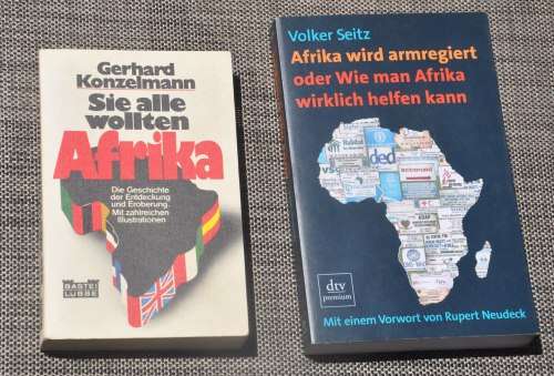 2 critical books on AFRICA in German (originals) - demanding Africana collectibles