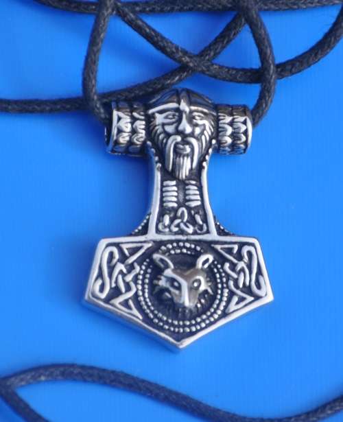 Thor's Hammer - sterling silver - Germanic Viking heathen pagan amulet