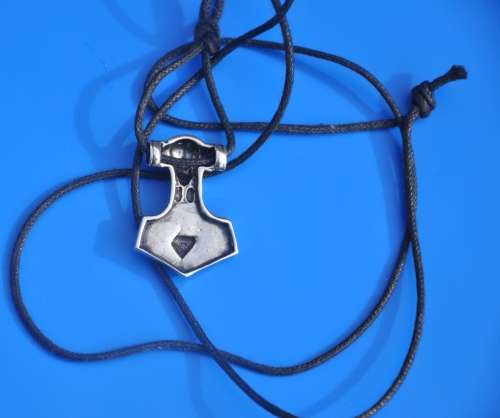 Thor's Hammer - sterling silver - Germanic Viking heathen pagan amulet