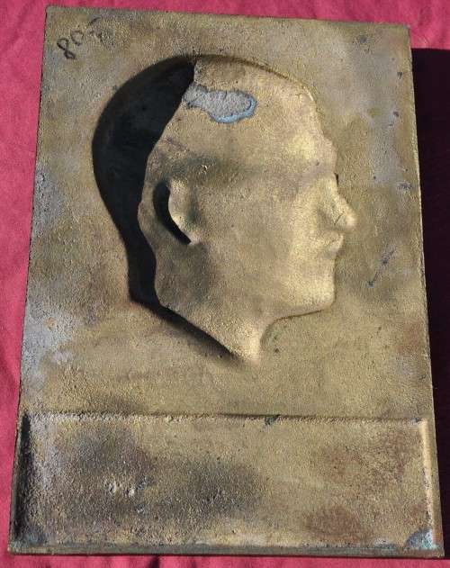 ORNAMENT Adolf Hitler Confession RELIEF - rare THIRD REICH collectible in excellent preservation