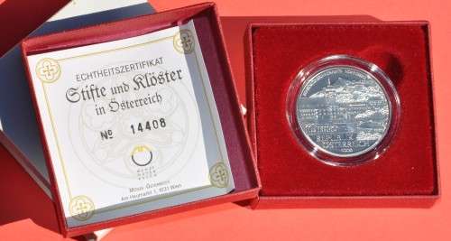 Austria ÖSTERREICH 10 Silver Euro 2006 - Stift Nonnberg - PROOF WITH CERTIFICATE