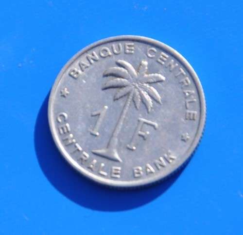 BELGIAN CONGO Ruanda-Urundi 1 Franc 1960 - DEMANDING NUMISMATIC COLLECTIBLE