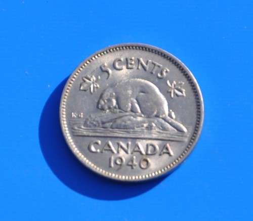 CANADA  5 Cents 1940 EF+   DEMANDING NUMISMATIC COLLECTIBLE