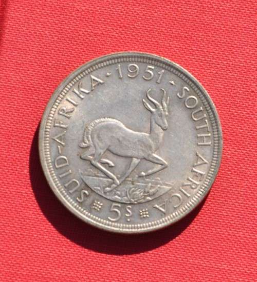 5 SHILLINGS 1951 CROWN 50% Silver 5S - EF+