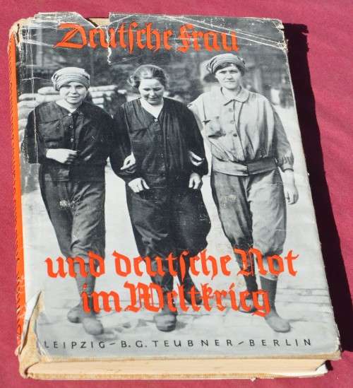DEUTSCHE FRAU UND DEUTSCHE NOT IM WELTKRIEG - WW1 - RARE MILITARIA COLLECTIBLE