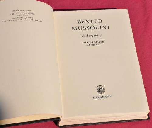 BENITO MUSSOLINI Biography of the Duce (Fascist Italy) - demanding bibliographical collectible