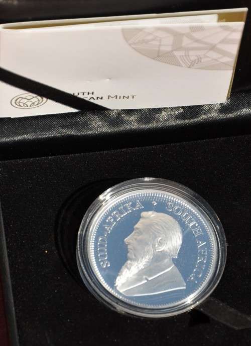 SOUTH AFRICA 1 Silver KRUGERRAND 2018 - PROOF COIN originally encapsulated CERTIFICATE