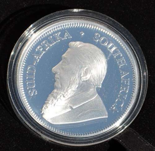 SOUTH AFRICA 1 Silver KRUGERRAND 2018 - PROOF COIN originally encapsulated CERTIFICATE